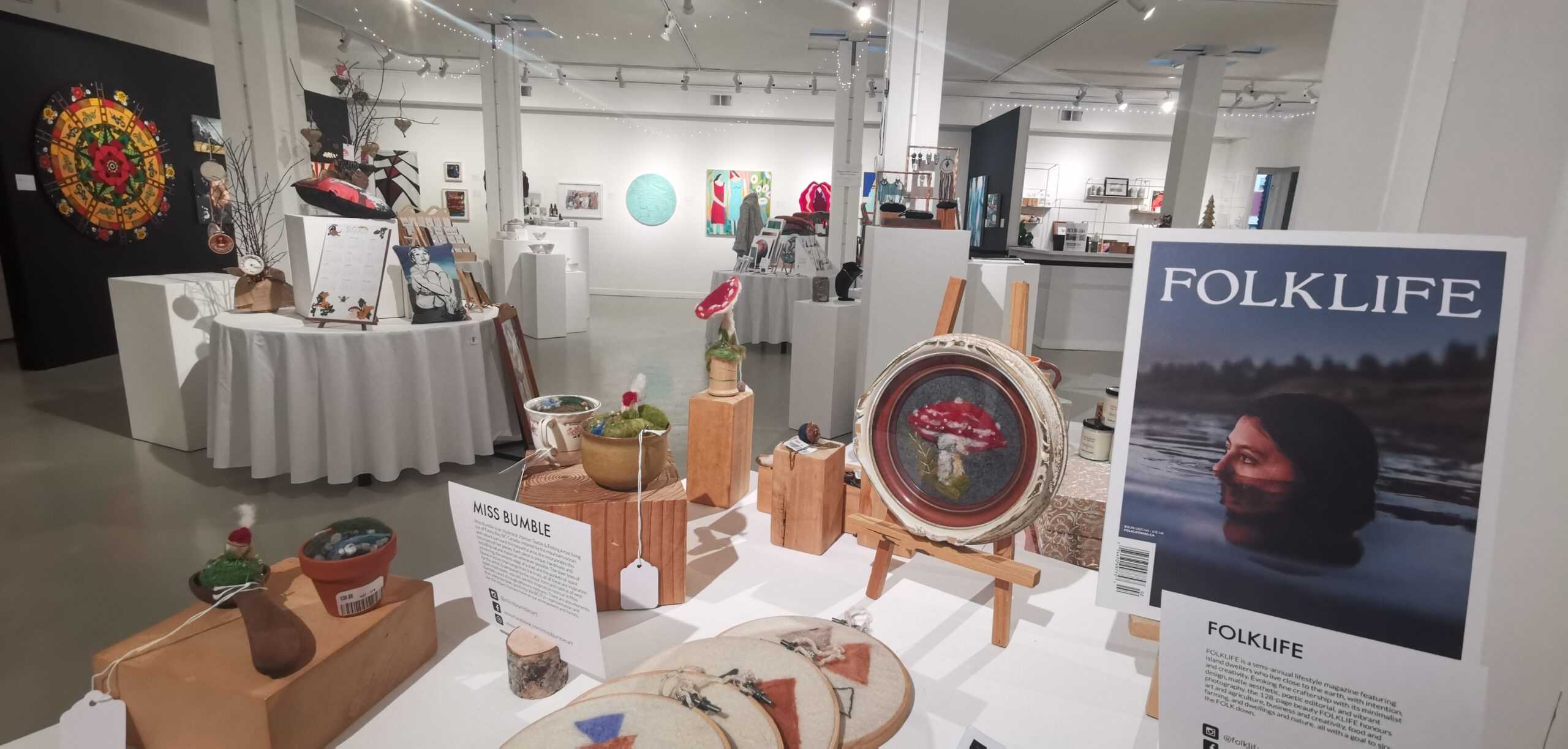 Miss Bumble creations and Folklife Magazine at the Holiday Faire