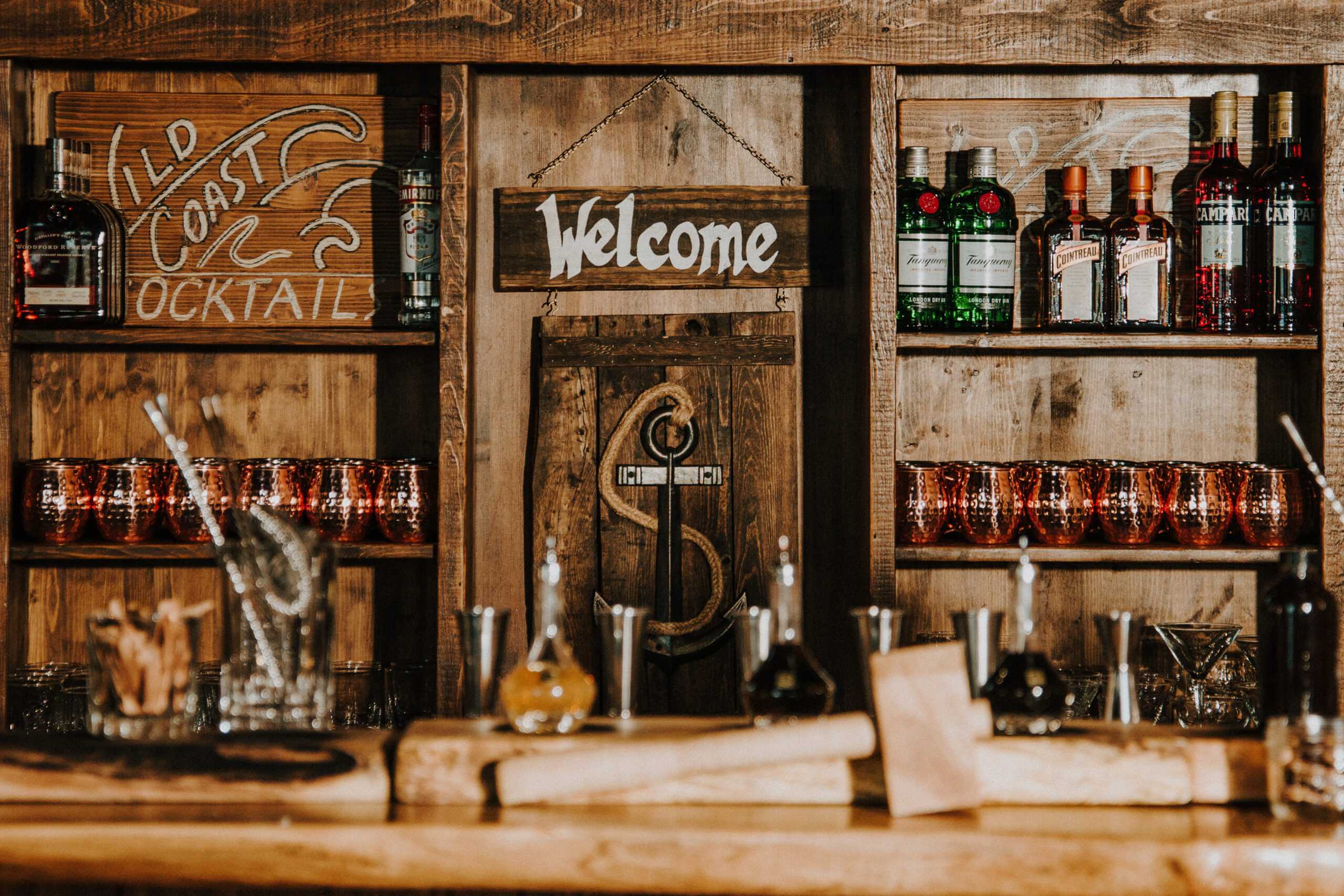 A view of the bar at the Maritime Heritage Centre